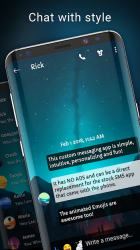 Captura de Pantalla 3 Plus tema Messenger azul android