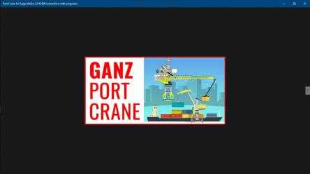 Captura de Pantalla 1 Ganz port crane for Lego WeDo 2.0 45300 instruction with programs windows