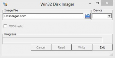 Captura de Pantalla 2 Win32 Disk Imager windows