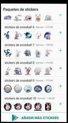 Imágen 2 Stickers de conejo Snowball para WhatsApp android