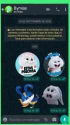 Screenshot 6 Stickers de conejo Snowball para WhatsApp android