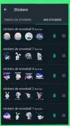 Captura de Pantalla 7 Stickers de conejo Snowball para WhatsApp android