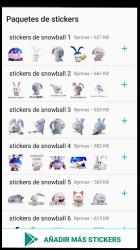 Captura 5 Stickers de conejo Snowball para WhatsApp android