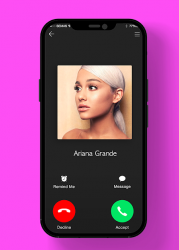 Captura de Pantalla 7 Ariana Grande Video Call Chat android