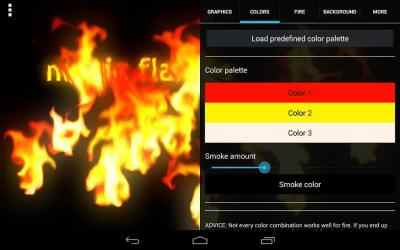Capture 12 Magic Flames Free - fire live wallpaper simulation android