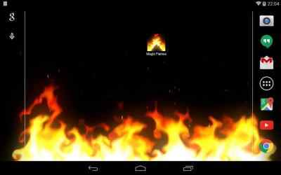 Captura de Pantalla 7 Magic Flames Free - fire live wallpaper simulation android