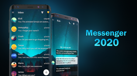 Screenshot 2 Tema de mensajería SMS versión 2021 android