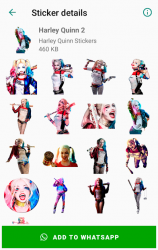 Captura de Pantalla 3 Harley Quinn Stickers for WhatsApp - WAStickerApps android