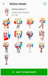 Captura 9 Harley Quinn Stickers for WhatsApp - WAStickerApps android