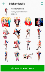 Screenshot 6 Harley Quinn Stickers for WhatsApp - WAStickerApps android