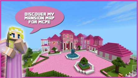 Screenshot 2 Map Pink Princess House for MCPE android