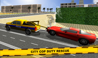 Captura 8 Police Tow Truck Transporter - City Car Lift Duty windows