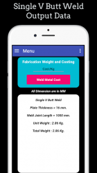 Captura de Pantalla 7 Welding Weight and Cost Calculator android