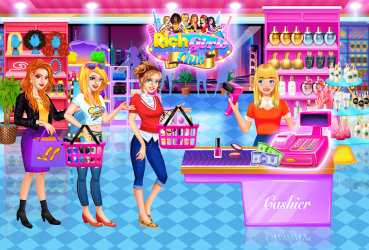 Captura 12 Rich Girls Shopping 🛍  - Cash Register Games android