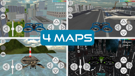 Imágen 2 City Drone Flight Simulator android
