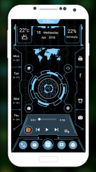 Screenshot 14 Futuristic Launcher - App lock, Hide App android