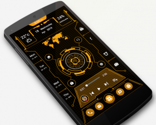 Captura de Pantalla 10 Futuristic Launcher - App lock, Hide App android