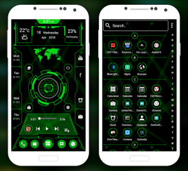 Captura 13 Futuristic Launcher - App lock, Hide App android