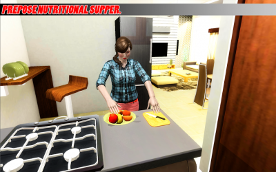 Capture 9 virtual madre juego: familia aventuras simulador android