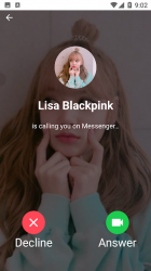 Screenshot 4 Lisa blackpink llamándote android