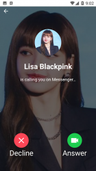 Screenshot 2 Lisa blackpink llamándote android