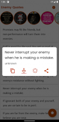 Captura de Pantalla 6 Enemy Quotes and Sayings android