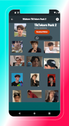 Screenshot 10 Stickers de Famosos TikTokers para Whatsapp. android