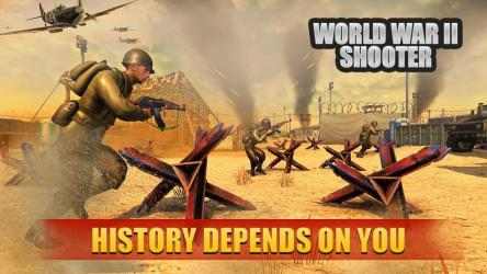 Captura de Pantalla 7 tirador de la guerra mundial: juegos de disparos android