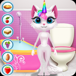 Screenshot 1 Kitty Kate Unicorn Daily Caring android