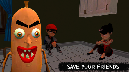 Captura de Pantalla 3 Sinister Sausage Man Run Game android