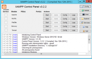 Captura 1 Xampp windows