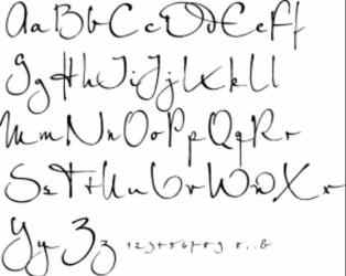 Capture 3 Letra de caligrafía android