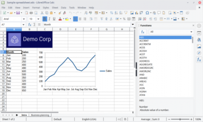 Screenshot 4 LibreOffice windows
