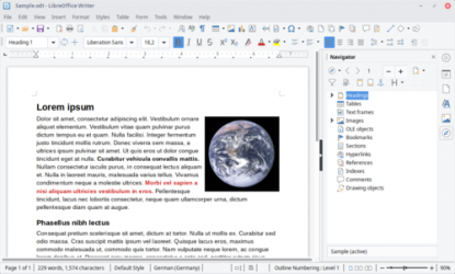 Captura de Pantalla 1 LibreOffice windows