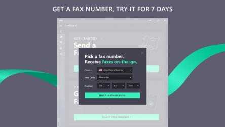 Capture 2 Fax App: Send fax from phone, receive fax document windows