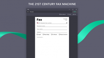 Capture 3 Fax App: Send fax from phone, receive fax document windows