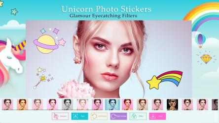 Captura 2 Unicorn Photo Stickers Cute Photo Editor For Girls windows