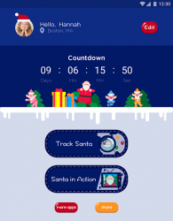 Screenshot 9 Santa Tracker - Track Santa (Tracking Simulator) android