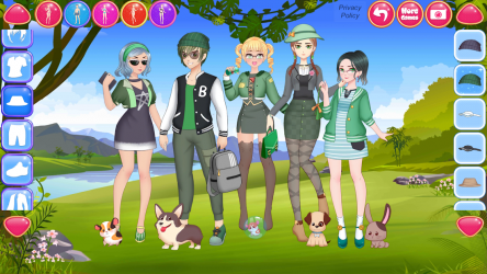Captura de Pantalla 10 Anime Friends - Cute Team Make up & Dress up android
