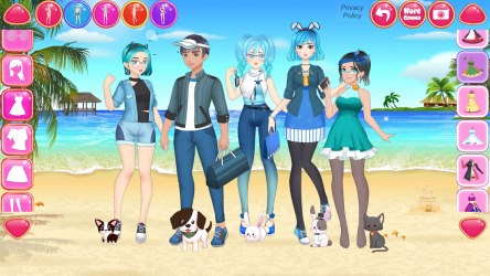 Capture 6 Anime Friends - Cute Team Make up & Dress up android