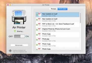 Captura 5 Air Printer mac