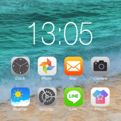 Screenshot 1 Tema OS12 Launcher gratis android