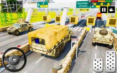 Captura de Pantalla 3 Army Truck Simulator Military Driver Transport Sim android