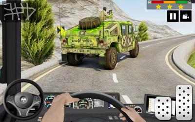 Captura de Pantalla 2 Army Truck Simulator Military Driver Transport Sim android