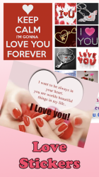Screenshot 6 I Love Stickers - I Love You Stickers android
