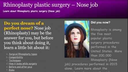 Screenshot 1 Nose job - Rhinoplasty plastic surgery windows