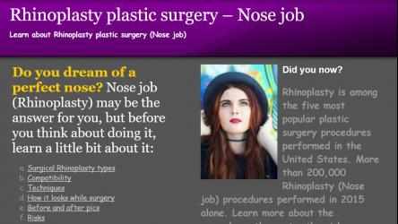 Captura de Pantalla 3 Nose job - Rhinoplasty plastic surgery windows
