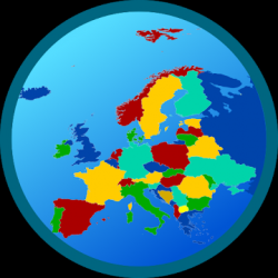 Screenshot 1 Mapa Europy Free android
