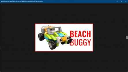 Screenshot 3 Beach Buggy: all-wheel drive car for Lego WeDo 2.0 45300 instruction with programs windows