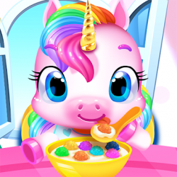 Screenshot 1 My Baby Unicorn - Magical Unicorn Pet Care Games android